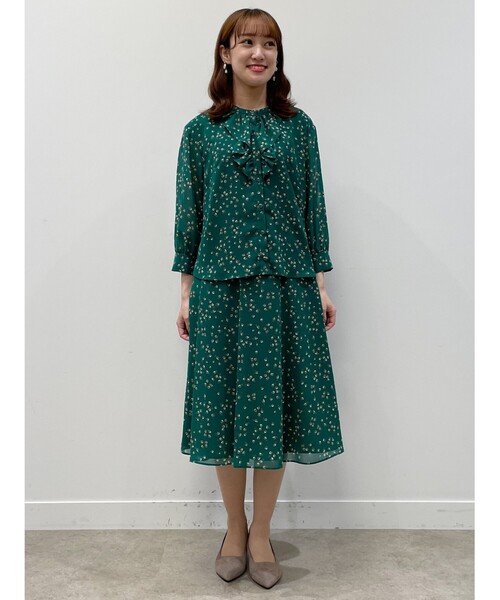 Reflect（リフレクト）の「◇【洗える】コツキ柄ラッフルフリル