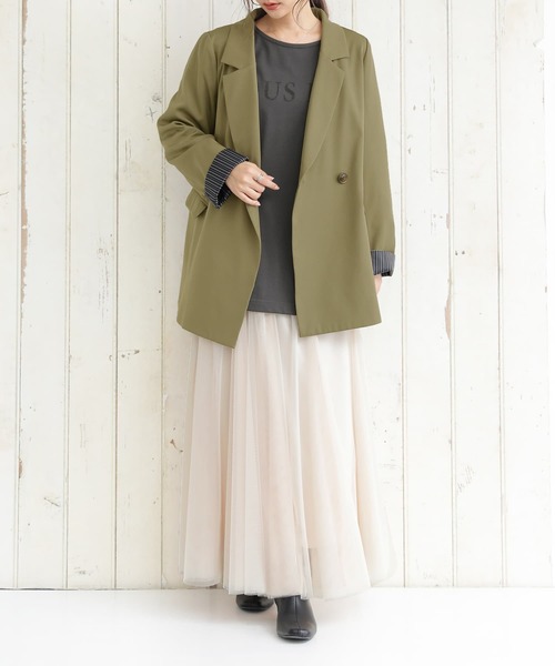 osharewalker（オシャレウォーカー）の「【廃盤】『かすれロゴプリントロンT』（Tシャツ/カットソー・レディース・チャコール/オフホワイト/ワイン・FREE）」の18枚目の写真