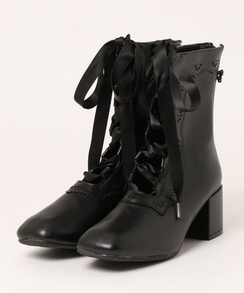 axes femme(アクシーズファム)の「レースアップギリーブーツ(ブーツ・レディース・ブラック/カーキ/ブラウン・MEDIUM/LARGE)」の2枚目の写真