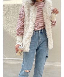 JUMELLE | フェイクファーベスト(ベスト)