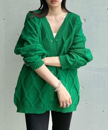 y/m by RIKA | ケーブルチュニックニットカーデ(カーディガン/ボレロ)