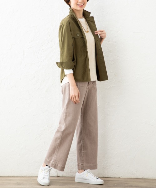 aunt lily（アントリリー）の「硫化染め糸使用ワイドパンツ（その他パンツ・レディース・ベージュ/ピンク/グリーン・11号/7号/13号/9号）」の6枚目の写真