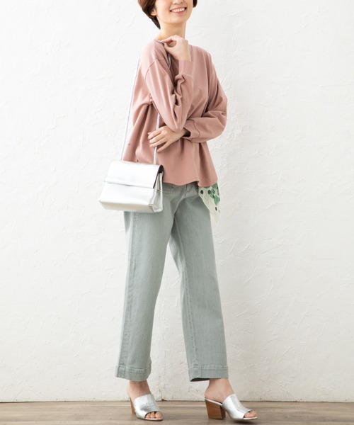 aunt lily（アントリリー）の「硫化染め糸使用ワイドパンツ（その他パンツ・レディース・ベージュ/ピンク/グリーン・11号/7号/13号/9号）」の11枚目の写真