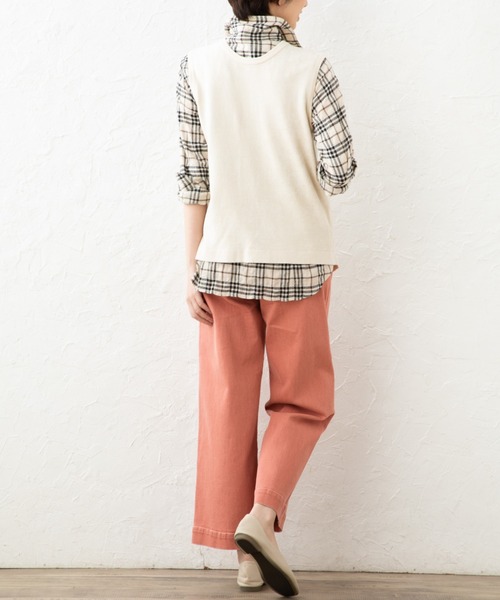 aunt lily（アントリリー）の「硫化染め糸使用ワイドパンツ（その他パンツ・レディース・ベージュ/ピンク/グリーン・11号/7号/13号/9号）」の15枚目の写真