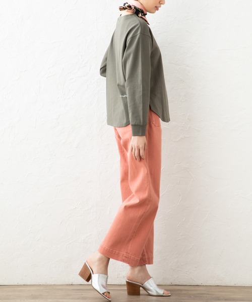 aunt lily（アントリリー）の「硫化染め糸使用ワイドパンツ（その他パンツ・レディース・ベージュ/ピンク/グリーン・11号/7号/13号/9号）」の17枚目の写真