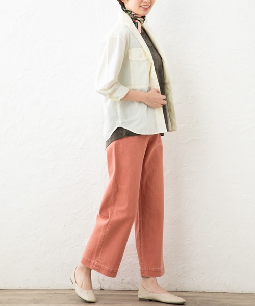 aunt lily（アントリリー）の「硫化染め糸使用ワイドパンツ（その他パンツ・レディース・ベージュ/ピンク/グリーン・11号/7号/13号/9号）」の18枚目の写真