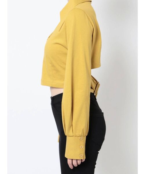 EVRIS（エヴリス）の「バックオープンシャツトップス（Tシャツ/カットソー・レディース・マスタード/アイボリー/ブラック・FREE）」の21枚目の写真