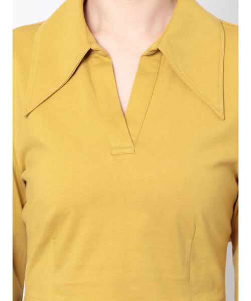 EVRIS（エヴリス）の「バックオープンシャツトップス（Tシャツ/カットソー・レディース・マスタード/アイボリー/ブラック・FREE）」の19枚目の写真