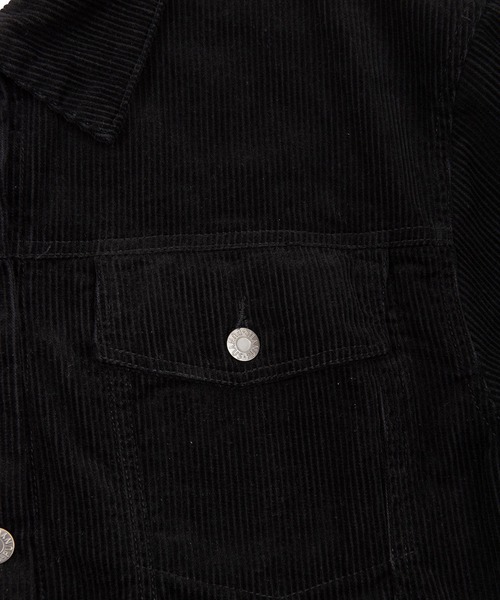 PUNYUS（プニュズ）の「コーデュロイオーバージャケット（カバーオール・レディース・グリーン/ブルー/ブラック・2/3/4）」の9枚目の写真