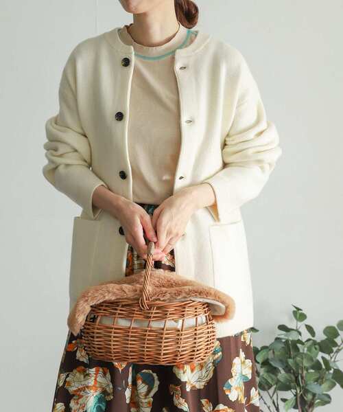 URBAN RESEARCH DOORS（アーバンリサーチドアーズ）の「ハミルトンウールニットカーディガン（カーディガン/ボレロ・メンズ・チャコールグレー/アイボリー/モカ/グリーン系その他・MEDIUM/LARGE）」の6枚目の写真