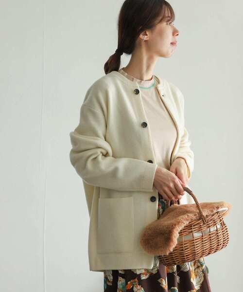 URBAN RESEARCH DOORS（アーバンリサーチドアーズ）の「ハミルトンウールニットカーディガン（カーディガン/ボレロ・メンズ・チャコールグレー/アイボリー/モカ/グリーン系その他・MEDIUM/LARGE）」の8枚目の写真