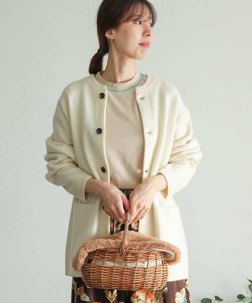 URBAN RESEARCH DOORS（アーバンリサーチドアーズ）の「ハミルトンウールニットカーディガン（カーディガン/ボレロ・メンズ・チャコールグレー/アイボリー/モカ/グリーン系その他・MEDIUM/LARGE）」の9枚目の写真