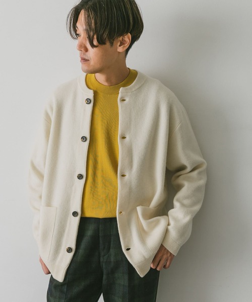 URBAN RESEARCH DOORS（アーバンリサーチドアーズ）の「ハミルトンウールニットカーディガン（カーディガン/ボレロ・メンズ・チャコールグレー/アイボリー/モカ/グリーン系その他・MEDIUM/LARGE）」の13枚目の写真