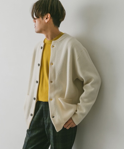 URBAN RESEARCH DOORS（アーバンリサーチドアーズ）の「ハミルトンウールニットカーディガン（カーディガン/ボレロ・メンズ・チャコールグレー/アイボリー/モカ/グリーン系その他・MEDIUM/LARGE）」の14枚目の写真
