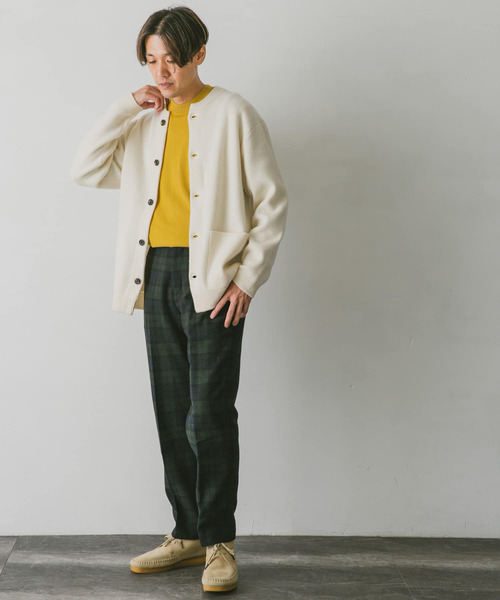 URBAN RESEARCH DOORS（アーバンリサーチドアーズ）の「ハミルトンウールニットカーディガン（カーディガン/ボレロ・メンズ・チャコールグレー/アイボリー/モカ/グリーン系その他・MEDIUM/LARGE）」の19枚目の写真