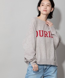 Munich | メリノウールジャージロゴニットラウンドネックプルオーバー(ニット/セーター)