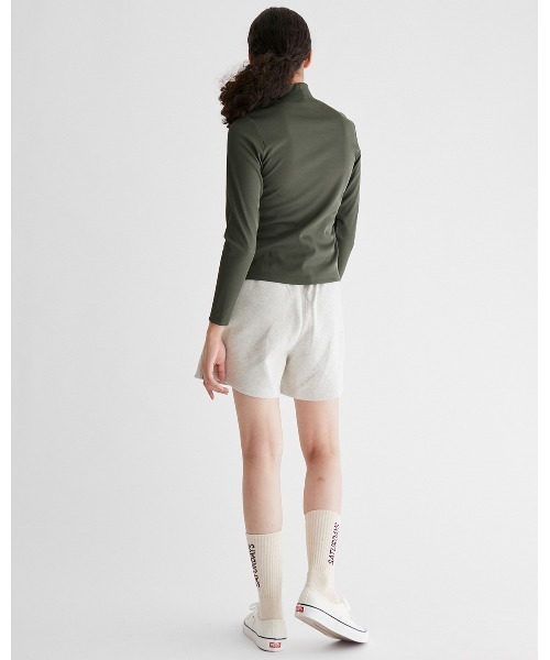 Saturdays NYC(サタデーズ ニューヨークシティ )の「Delancey Fundamental Sweat Short(スウェットパンツ・レディース・グレー/オリーブ・S/M/X-SMALL)」の5枚目の写真