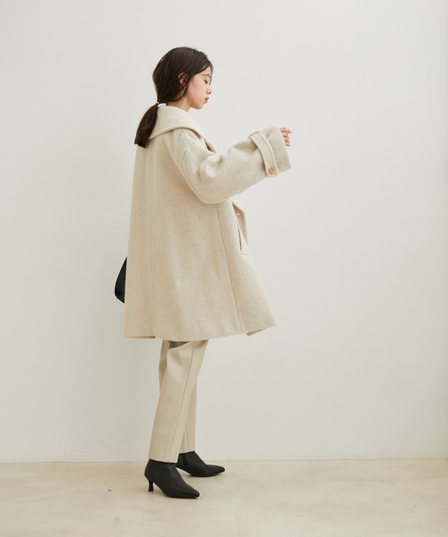 VIS（ビス）の「ヘリンボーンルーズミドルコート（その他アウター