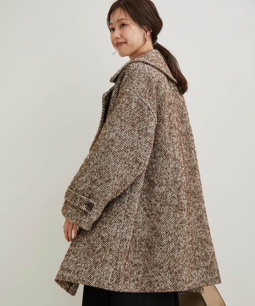 VIS（ビス）の「ヘリンボーンルーズミドルコート（その他アウター