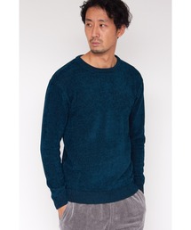 HIGH STREET∴MIXモールクルーネックニット