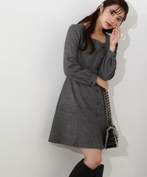 PROPORTION BODY DRESSING | サイド釦ミニフレアワンピース / 1213140103(ワンピース)