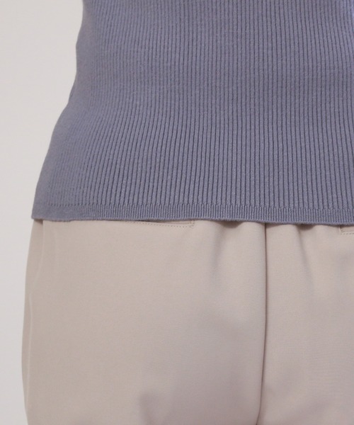 ASTORIA ODIER(アストリアオディール)の「袖口パールネッククロスリブニット(ニット/セーター・レディース・ブラック/ホワイト/ピンク/ブラウン/ダークブルー・MEDIUM)」の19枚目の写真