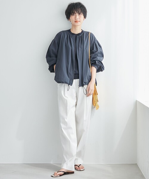 23区 - 23区　テンセルストレッチ Vネック カーディガン&パフスリーブニット 23区（ニジュウサンク）の「テンセルストレッチ パフスリーブ ニット