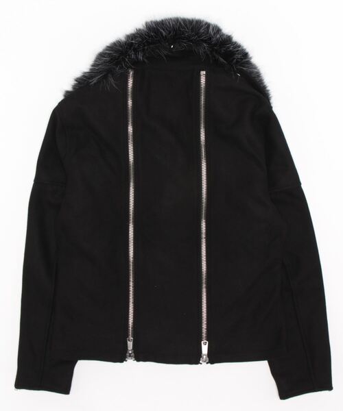 semantic design（セマンティックデザイン）の「セマンティックデザイン/semantic design NOBILITY バックZIP ダブルライダース（ライダースジャケット・メンズ・ブラック・S/MEDIUM/LARGE/X-LARGE）」の3枚目の写真