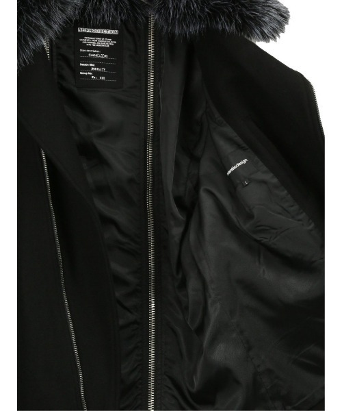 semantic design（セマンティックデザイン）の「セマンティックデザイン/semantic design NOBILITY バックZIP ダブルライダース（ライダースジャケット・メンズ・ブラック・S/MEDIUM/LARGE/X-LARGE）」の6枚目の写真