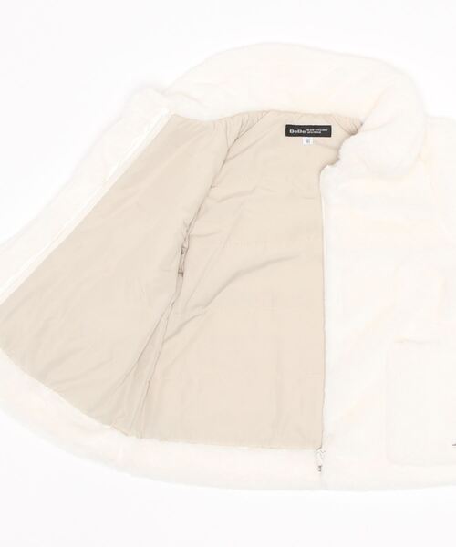 BeBe（ベベ）の「BeBe/フェイクファー襟付きリボンコート(90~150cm)（その他アウター・キッズ・オフホワイト・150/110/100/130/120/140/90）」の14枚目の写真