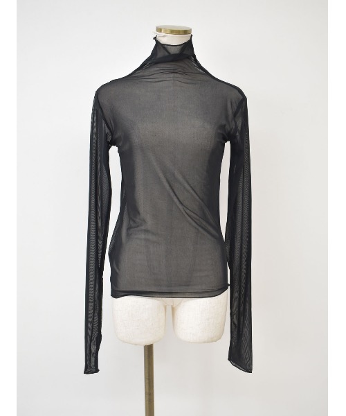 Reurie'（レウリィ）の「ハイネックフィンガーホールシアートップ/high neck finger hole sheer top（その他トップス・レディース・アイボリー/ブラック・FREE）」の15枚目の写真
