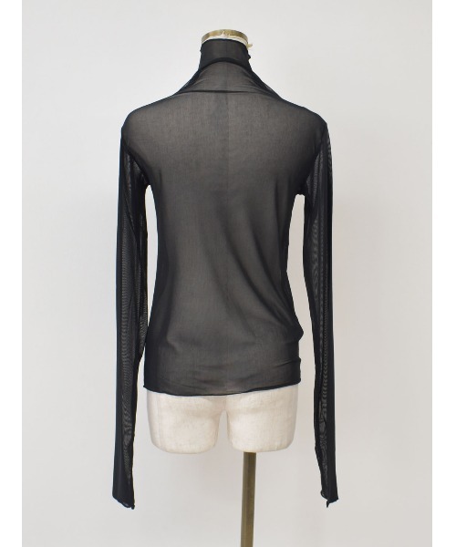 Reurie'（レウリィ）の「ハイネックフィンガーホールシアートップ/high neck finger hole sheer top（その他トップス・レディース・アイボリー/ブラック・FREE）」の17枚目の写真