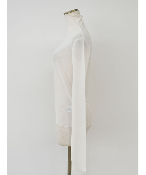 Reurie'（レウリィ）の「ハイネックフィンガーホールシアートップ/high neck finger hole sheer top（その他トップス・レディース・アイボリー/ブラック・FREE）」の21枚目の写真