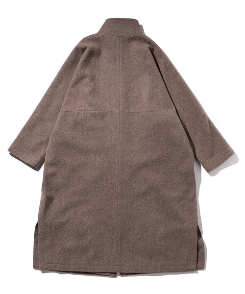 BASISBROEK（バシスブルック）の「BASISBROEK/バージスブルック GREAT/スタンドカラー ロングコート（ステンカラーコート・メンズ・ブラック/ブラウン/ベージュ・3）」の4枚目の写真
