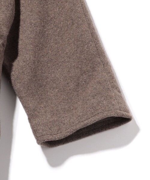 BASISBROEK（バシスブルック）の「BASISBROEK/バージスブルック GREAT/スタンドカラー ロングコート（ステンカラーコート・メンズ・ブラック/ブラウン/ベージュ・3）」の8枚目の写真