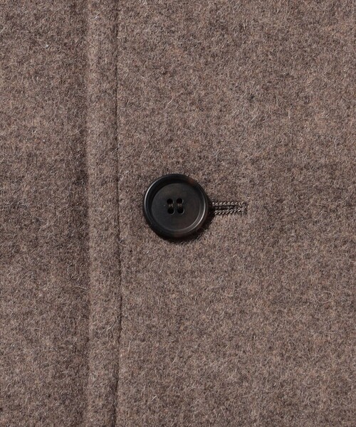 BASISBROEK（バシスブルック）の「BASISBROEK/バージスブルック GREAT/スタンドカラー ロングコート（ステンカラーコート・メンズ・ブラック/ブラウン/ベージュ・3）」の10枚目の写真