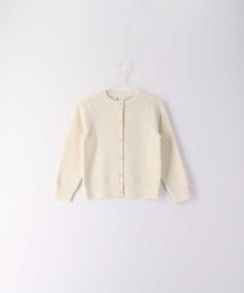 ROPE' PICNIC(ロペピクニック)の「【KIDS】リンクコーデ/マシュマロニットパールカーディガン(カーディガン/ボレロ・キッズ・ネイビー/オフホワイト/ブルー・120/130/140/150)」の7枚目の写真