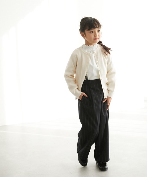 ROPE' PICNIC(ロペピクニック)の「【KIDS】リンクコーデ/マシュマロニットパールカーディガン(カーディガン/ボレロ・キッズ・ネイビー/オフホワイト/ブルー・120/130/140/150)」の18枚目の写真