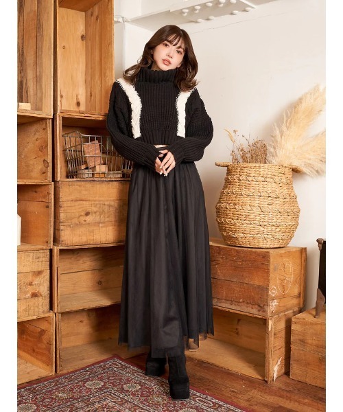 ダーリッチ　ニット ロゴレザーニットトップス – Darich (ダーリッチ)