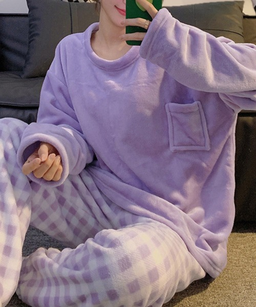 セール】【月刊TVガイド2月号掲載】ルームウェア レディース冬モコモコ