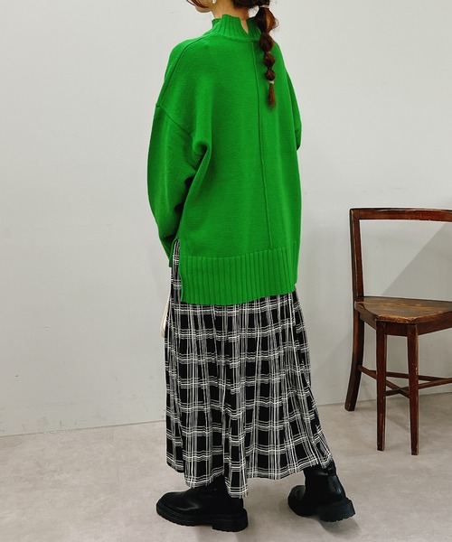 un dix cors（アンディコール）の「チェック柄消しプリーツスカート（スカート・レディース・ブラック/ホワイト・FREE）」の11枚目の写真