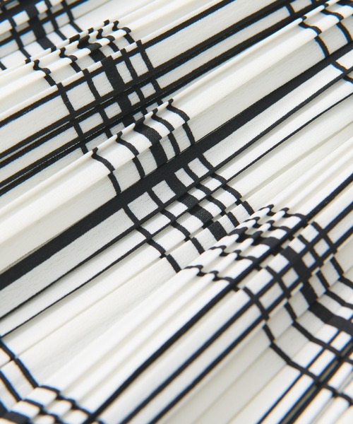 un dix cors（アンディコール）の「チェック柄消しプリーツスカート（スカート・レディース・ブラック/ホワイト・FREE）」の18枚目の写真