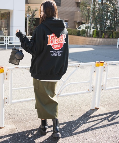 WEGO(ウィゴー)の「WEGO/ヘビーウエイト サークルロゴプルパーカー(パーカー・メンズ・ブラック/パープル/ホワイト・MEDIUM/LARGE)」の9枚目の写真