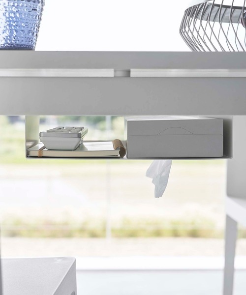 tower(タワー)の「tower(タワー) テーブル下つっぱり棒用収納ラック(収納グッズ・レディース・ブラック/ホワイト・ONE SIZE)」の7枚目の写真