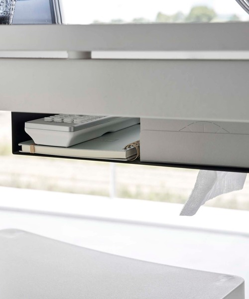 tower(タワー)の「tower(タワー) テーブル下つっぱり棒用収納ラック(収納グッズ・レディース・ブラック/ホワイト・ONE SIZE)」の9枚目の写真