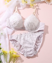 San-ai Resort 三愛水着楽園（サンアイリゾート　サンアイミズギラクエン）の「【WEB限定】【プチプラブラセット】　純欲カラーヌーディーレーシーストリングブラ＆ショーツセット（ブラ&ショーツ）」