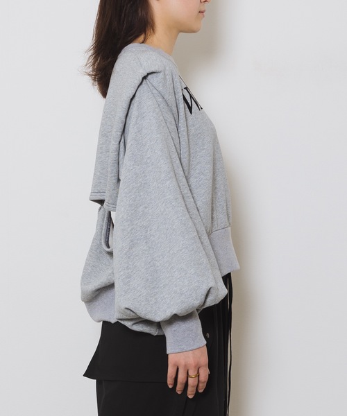 SHE Tokyo パフスリーブスウェットトップス　シートーキョー　Jess 美品✨】23SS SHE Tokyo パフスリーブスウェット Jess 完売品