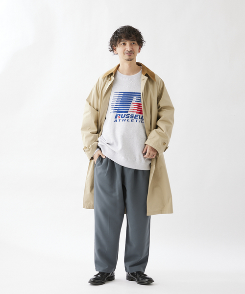 JOURNAL STANDARD relume（ジャーナルスタンダード　レリューム）の「CALIFORNIA ツータック ダブルクロスシェフパンツ（スラックス・メンズ・ライトグレー/ブラック/ベージュ系その他・MEDIUM/LARGE）」の5枚目の写真