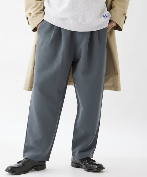 JOURNAL STANDARD relume（ジャーナルスタンダード　レリューム）の「CALIFORNIA ツータック ダブルクロスシェフパンツ（スラックス・メンズ・ライトグレー/ブラック/ベージュ系その他・MEDIUM/LARGE）」の19枚目の写真