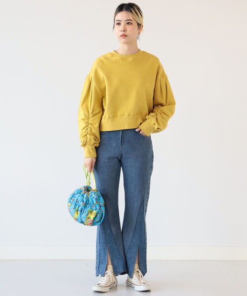 Ray BEAMS（レイビームス）の「Ray BEAMS / ボリューム スリーブ クルーネック スウェット（Tシャツ/カットソー・レディース・ホワイト/サックスブルー/イエロー系その他5・ONE SIZE）」の8枚目の写真